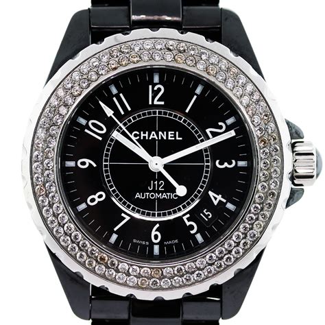 chanel j12 black replica|chanel j12 black with diamonds.